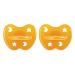 HEVEA 2-pack pacifiers - natural rubber / classic / orthodontic / star & moon (from 3 months)
