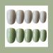 Shop HUIL Artificial Nails - Gray-Green Round Head Solid Color False Nails for Perfect Manicure | International Shipping Available - Buy Online on GoSupps.com
