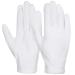 anezus 12 Pairs Cotton Gloves for Dry Hands, White Cotton Gloves Cloth Serving Gloves for Eczema Moisturizing Dry Hands Coin Jewelry Silver Archival Costume Inspection, Medium Size
