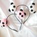 4 Pcs Panda Headband Furry Hair Hoop - Cute Cartoon Pom Pom Hair Accessories for Girls - Buy Online on GoSupps.com