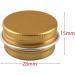Zeoabsy 10pcs 5ml Gold Aluminum Jars with Screw Lid - Perfect for Cosmetics Candles & Ointments | Includes 5 Spatulas & 1 Label - Buy Online on GoSupps.com