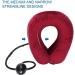 Buy Ininosnp Air-Inflated Neck Ruff Nackcapic for Cervical Spine Support & Neck Pain Relief - Decompression Massage (Rosso Color) - Buy Online on GoSupps.com