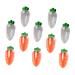 LALAFINA 10pcs Carrot Candy Box Candy Containers Bunny Toy Stuffing Carrot Candy Container Personality Filler