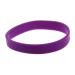Bakemoro Fashion Silicone Rubber Band Elastic Bracelet Bangle Purple Silicone Rubber