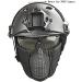 Koyheng MH Tactical Fast Helmet Combined with Foldable Ear Protection Half Face Mesh Mask and Goggles for Airsoft Paintball CS Game Set - Black - Buy Online on GoSupps.com