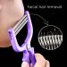 Handheld Facial Hair Epilator - Pain-Free Hair Removal for Eyebrows & Upper Lip - Salon Quality Results at Home - Purple - Buy Online on GoSupps.com