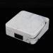 FDIT Marbled Contact Lens Container | Portable Quadratic Box with Tweezers | Stylish & Convenient for Travel (Silver) - Buy Online on GoSupps.com