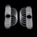 Lezed Cheek Holder Mouthpiece | C-Shape Intraoral Dental Opener - 20 Transparent Medium Tools for Dental Care & Parties - Buy Online on GoSupps.com
