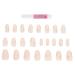 Mikinona 1 Set Nail Patch Manicure Supply French Decor Nail Embellishments Fake Nail Tips Nails Decoration Salon Diy Nail Decor Nail Salon Supplies Plastic X4 Nail Piece Pink Full Coverage