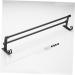 HEMOTON Wall Mounted Hooks Hook Towel Bar Wall Shelf Washcloth Wall Rack Shower Sponge Holder Towel Rack Ledge Take a Bath Black Size 2 - Buy Online on GoSupps.com