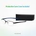 SAV Eyewear Men's Sportex AR4145 Gray Rimless Reading Glasses +2.75 | International Shipping Available - Buy Online on GoSupps.com