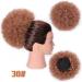 10 Inch High Puff Afro Curly Wig Ponytail - Synthetic Kinky Curly Hair Bun Clip-In | International Shipping - Buy Online on GoSupps.com