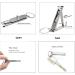 Ginalaia Stainless Steel Portable Nail Cutter Keychain Clipper for Men and Women - Ideal for Travel, Home, and Office Use - Buy Online on GoSupps.com