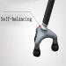 Adjustable Crutches Folding Cane Lightweight Adjustable Portable Hand Walking Stick - Balancing Aid Comfortable T Handles for Men Women (Black) Family Wisdom - Buy Online on GoSupps.com