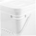Baluue Sealed Bucket Empty Paint Cans Grain Dispenser Oil Paint Cans Laundry Dispenser Plastic White 26X24CM White - Buy Online on GoSupps.com