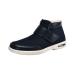 Mens Diabetic Shoes Mens Adjustable Swollen Feet Plantar Fasciitis Lightweight Diabetic Shoes Men Long Tube Diabetes Shoes For Grandfather Grandmother Swollen Feet ( Color : Dark blue Size : 12