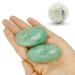 Green Strawberry Quartz Palm Stone-2 Pcs Green Strawberry Quartz Pocket Energy Stone Smooth Healing Crystal Worry Stone (Green Strawberry Quartz)
