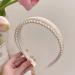 MAIGO Pearl Headband - Velvet Pearl Headband White Artificial Pearl Hairbands Faux Pearl Headbands for Grils Women Valentine's Day Giftsm Everyday Wear Wedding Party Bridal Shower Graduation Parties - Buy Online on GoSupps.com