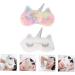 FRCOLOR Unicorn Eye Patch - 2pcs White Plush Sleep Stickers for Restful Eyes | International Shipping Available - Buy Online on GoSupps.com
