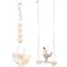 3 Pack Chicken Coop Toys - Chicken Swing, Xylophone, Vegetable Feeder - Medium/Large Bird Training Set - Buy Online on GoSupps.com