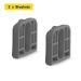 Dearlomum Retractable Baby Gate Replacement Parts - Original Hardware Set (Grey) | 2 Latches, 2 Brackets, 1 Set of Screws | Compatible with Asin B09K7GXDVT/B09K7J4PH2/B09XMRJ87H - Buy Online on GoSupps.com