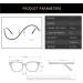PARWANA Blue Light Blocking Round Oversized Reading Glasses - Anti Eye Strain Computer Readers in Golden-Black - Buy Online on GoSupps.com