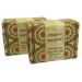 Greenwich Bay Trading Company Set of Two 10.5 oz Shea Butter Soap Bars (Organic Oatmeal)