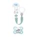 Shop Mam Pacifier & Chain for 2-6 Months - Anatomically Symmetrical Silicone Washable & Compatible with All Pacifiers - Random Colors Available | International Shipping - Buy Online on GoSupps.com