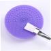 Makeup Brush Cleaner Mat - Round Silicone Cleaning Pad for Makeup Tools - Purple - Buy Online on GoSupps.com