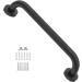 16 Inch Grab Bars for Bathtubs and Showers Anti Slip Shower Grab Bars Stainless Steel Shower Handle Toilet Handicap Elderly Senior Assist Bathroom Saft Handle(Black) 16 Inch Matte Black