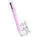 4-in-1 Makeup Pen Eye Liner Brow Liner Lip Liner & Highlighter Pen Waterproof All in One Makeup Pen Eye Long-Lasting Eye Liner Brow Liner Lip Liner & Highlighter Pen (#Pink)