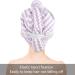 VIVOTE Microfiber Hair Towel Wrap - Anti Frizz Hair Turban for Women | 3-Pack Absorbent Hair Drying Towel (10x25.5 inch) - Light Blue Light Purple Gray - Buy Online on GoSupps.com