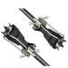 Ice Grips Claws for Walking Sticks Canes Crutches Heavy Duty 5 Tooth Stainless Steel Ice Grip for Winter Safety 1