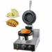 OPSREY Burger Waffle Maker Commercial 1300W Non-Stick Panini Press Hamburger Machine Electric Flip Waffle Iron Single Head Donut Machine 50 300 Adjustable Temperature Hamburger Machine
