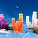 Movoja 2 Pieces Aquarium Decoration Corals - White Coral for Fresh & Salt Water Aquariums - Enhance Your Aquaristics - Buy Online on GoSupps.com