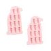 ABOOFAN 1 Set 2 Pcs Little Penguin Silicone Mold Animal Ice Trays Halloween Kitchen Decor Silicone Baking Molds Hidden Wires DIY Candy Mold Muffin Fudge Cake Mold Pink Silica Gel