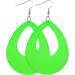 Feyley Vintage Neon Earrings for Women - Retro Red & Green Plastic 80s Fashion Jewelry - Buy Online on GoSupps.com