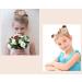 3 Pieces Artificial head flower hair clips floral Barrettes Hair Bow Accessories for Baby Girl Toddles fabric flower hairclips one size Clip set #10 - Buy Online on GoSupps.com