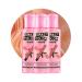 Crazy Color Vibrant Peachy Coral Semi-Permanent Trio Hair Dye. Highly Pigmented Pinky Peach Conditioning & Oil Nourishing Vegan Formula | No Bleach or Ammonia | 300ml Pinky Peach 100 ml (Pack of 3)