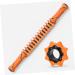 Lurrose Wheel Stick Yoga Massage Roller - Relaxation Bar & Muscle Relief - 45x5CM Orange - International Shipping Available - Buy Online on GoSupps.com