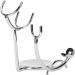 Premium Manual Razor Shaving Brush & Soap Bowl Stand | Electroplated Metal Shaving Knife Stand - International Shipping Available - Buy Online on GoSupps.com