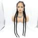 Rainahair Braided Top Wig for Black Women - 4x Shot Braids Black Color Heat-Resistant Fiber 81.3 cm - Perfect for Drag Queens - Buy Online on GoSupps.com