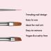 Mylee Artiste Nail Brush Kit - Professional Quality 3-Piece Set for Gel Nail Art & Polish Application - Oval Angled Fine Brushes for Manicure Painting - Home and Salon Use - Buy Online on GoSupps.com