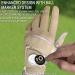 Finger Ten Men's Golf Gloves - All-Weather Leather with Ball Marker Left & Right Options | 1-Piece Khaki - Buy Online on GoSupps.com