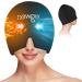 NEWGO Migraine Relief Cap Full Coverage Headache Hat for Migraine Cold Therapy Ice Head Wrap for Puffy Eyes Tension Sinus and Stress Relief Form Fitting & Stretchable (Black)