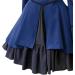 Vintage Princess Court Patchwork Gothic Dress Fashion Women Collar Women's Dress Gothic Clothing for Juniors Blue 4X-Large - Buy Online on GoSupps.com
