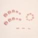 Sokfone Pink Press On Toenails 24 Pcs - Short Square French Tip False Toenails for Women - Glossy Acrylic Full Cover Toe Nails - Summer Ready - Color1 - Buy Online on GoSupps.com