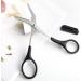 QUUPY Precision Eyebrow Trimmer Shear Scissors - Stainless Steel Beauty Tool with Comb and Non-Slip Grips - Buy Online on GoSupps.com