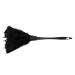 Hoadoek 1pc Fashion Turkey Duster with Black Plastic Handle Cleaning Tool(Black) 35cm