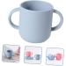 2pcs Toddler Silicone Training Cups with Handles for Boys and Girls - Blue Baby Sippy Cup for Kids Water Transition - Toddmomy Learner Trainer - Buy Online on GoSupps.com
